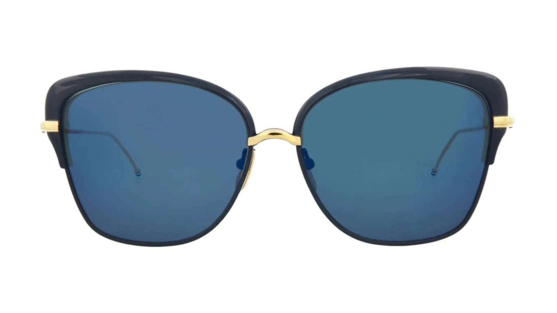 Thom Browne TB201 - Navy Shiny Gold (CNVYGLD60)