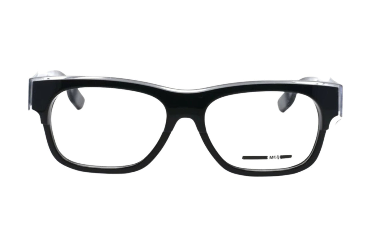 McQ by Alexander McQueen MQ0027O Medium / Crystal With Crystal Temples