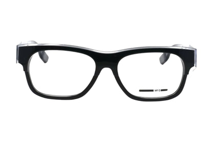 McQ by Alexander McQueen MQ0027O Medium / Crystal With Crystal Temples