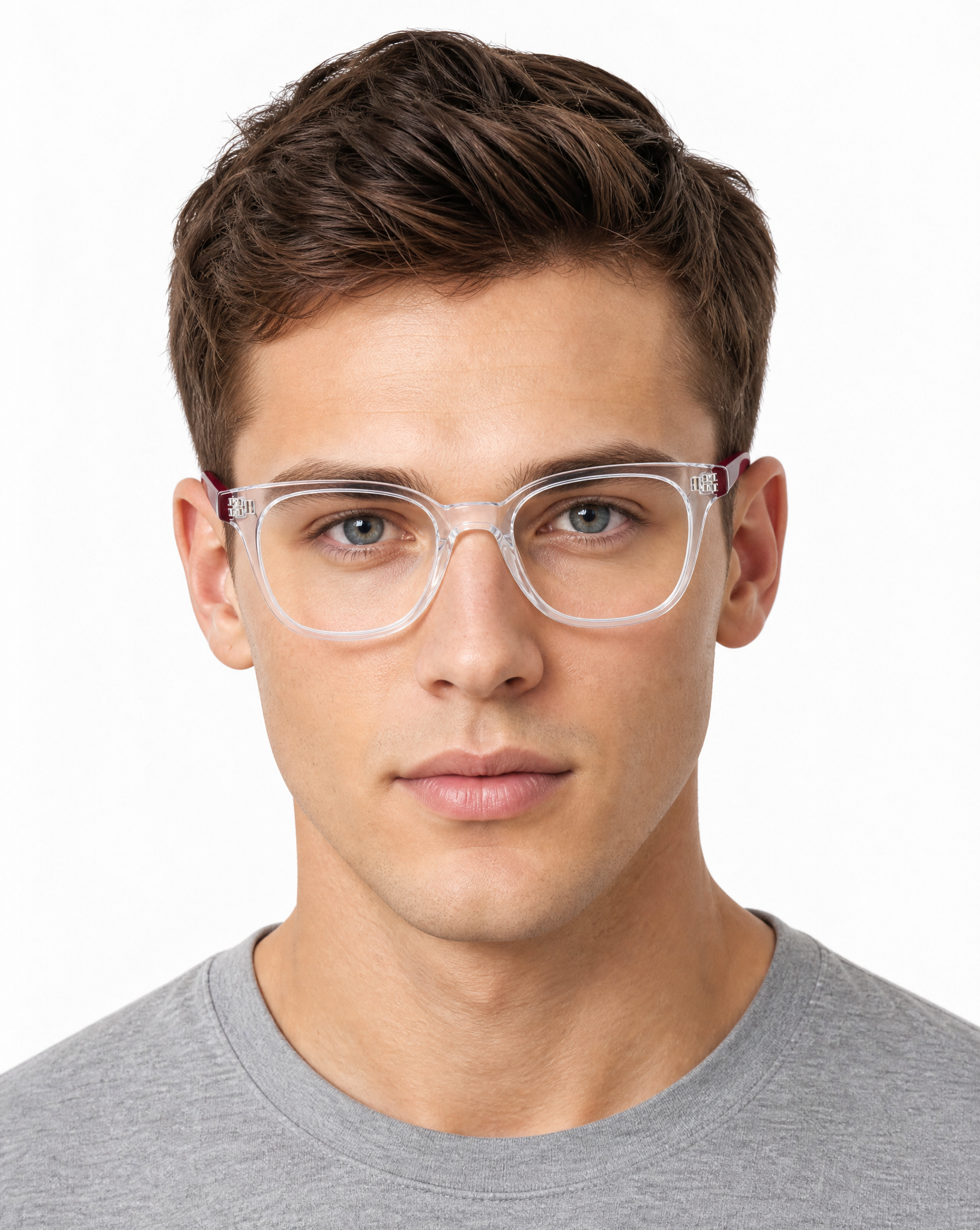 Confide Eyeglasses - Crystal/Red lifestyle