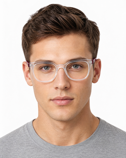 Confide Eyeglasses - Crystal/Red lifestyle