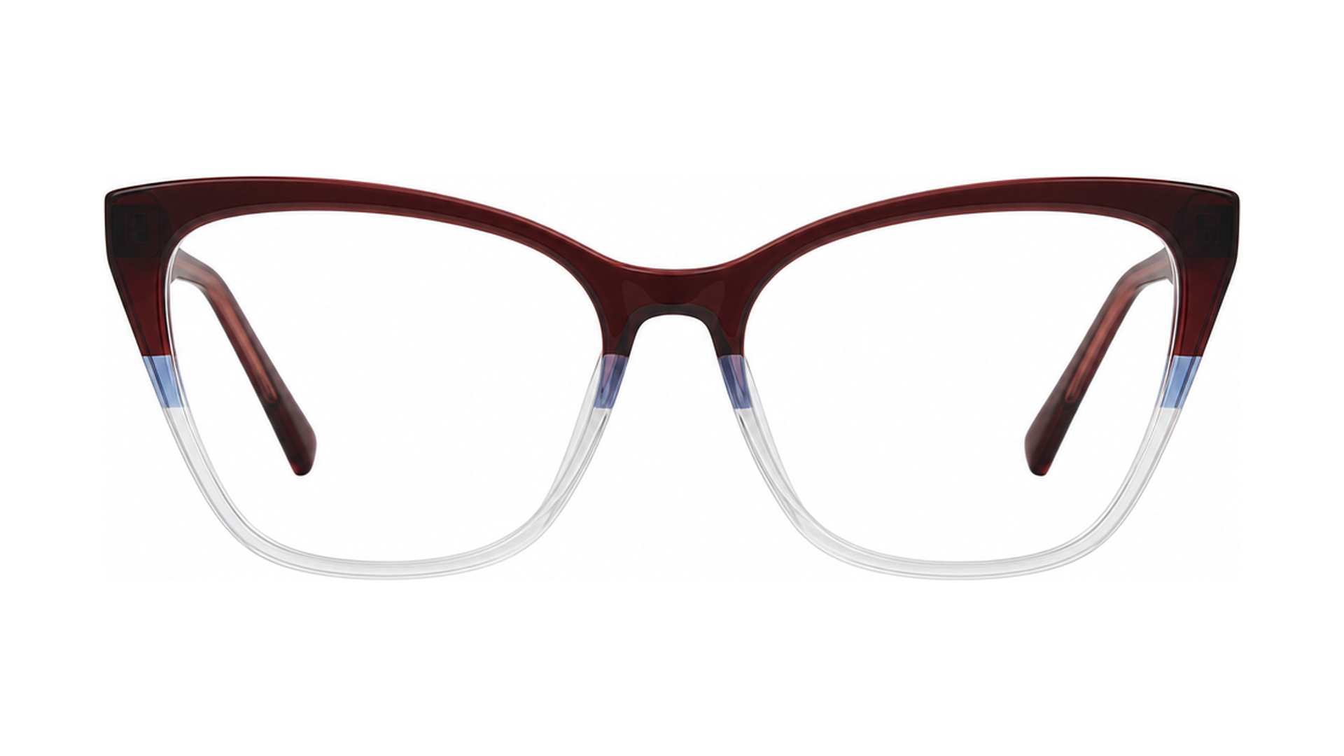 Artsy Eyeglasses - Burgundy/Blue/Crystal