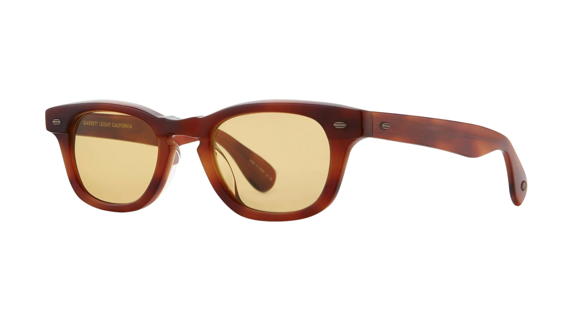Garrett Leight LO-B - Vintage Burnt Tortoise (VINBRT/PMP) side