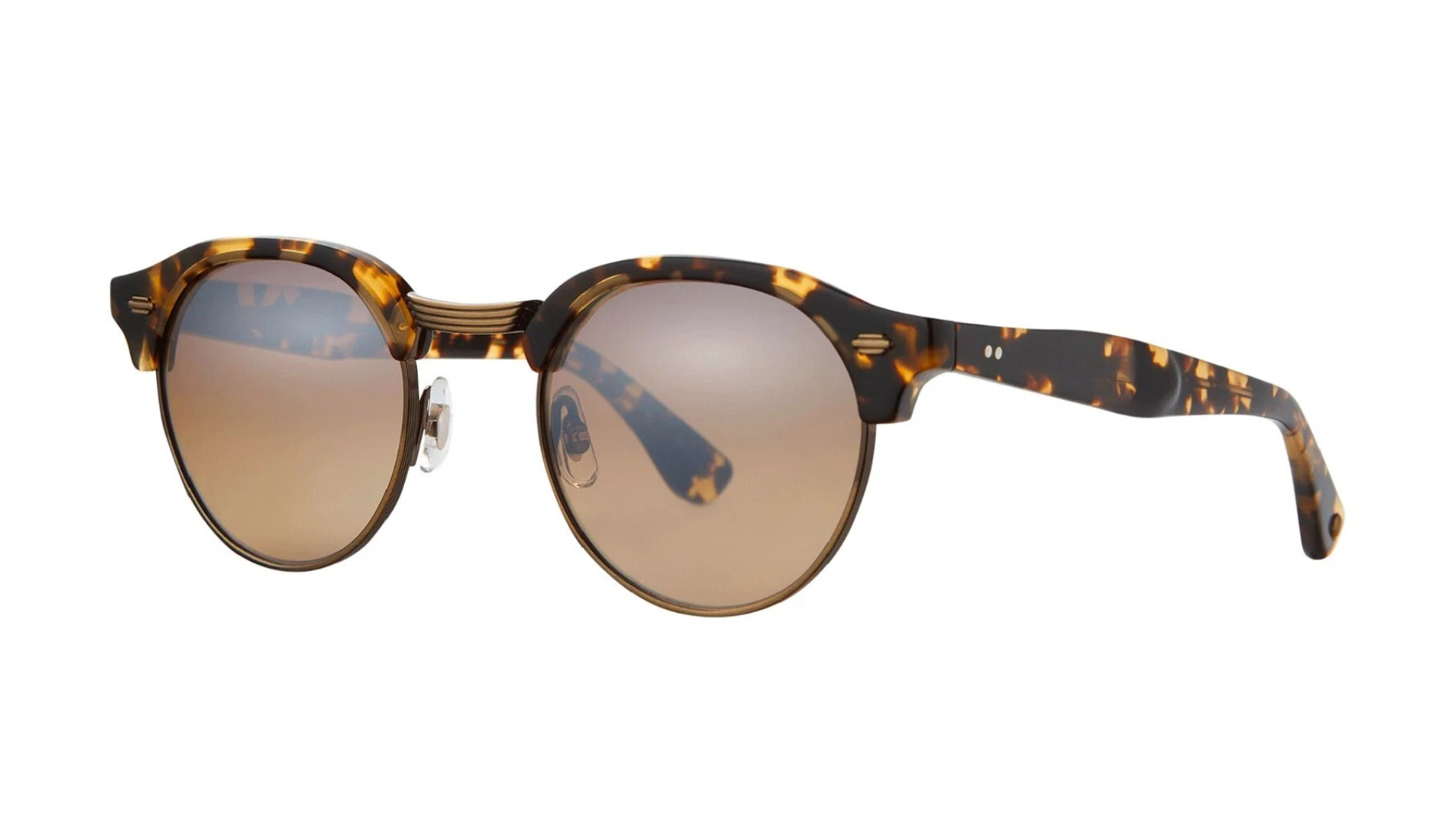 Garrett Leight OAKWOOD - Tuscan Tortoise-Brushed Gold (TUT-BG/BRLM) side
