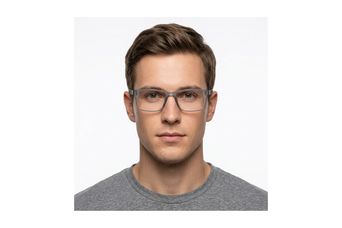 Advocate Eyeglasses Grey Matte/Charcoal side