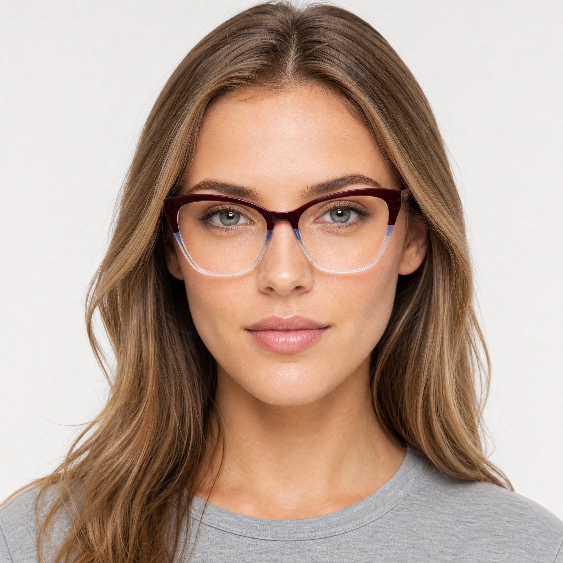 Artsy Eyeglasses - Burgundy/Blue/Crystal lifestyle