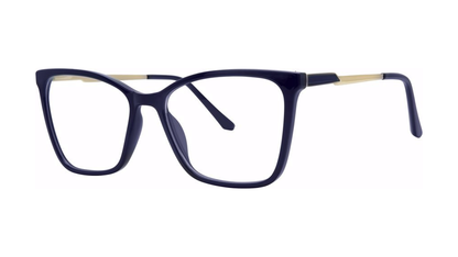 Attention Eyeglasses - Navy/Gold angle