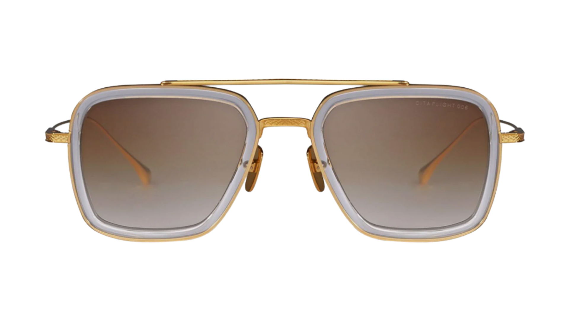 Dita FLIGHT.006 - Clear Crystal - Yellow Gold (7806-L-CLR-GLD-52)