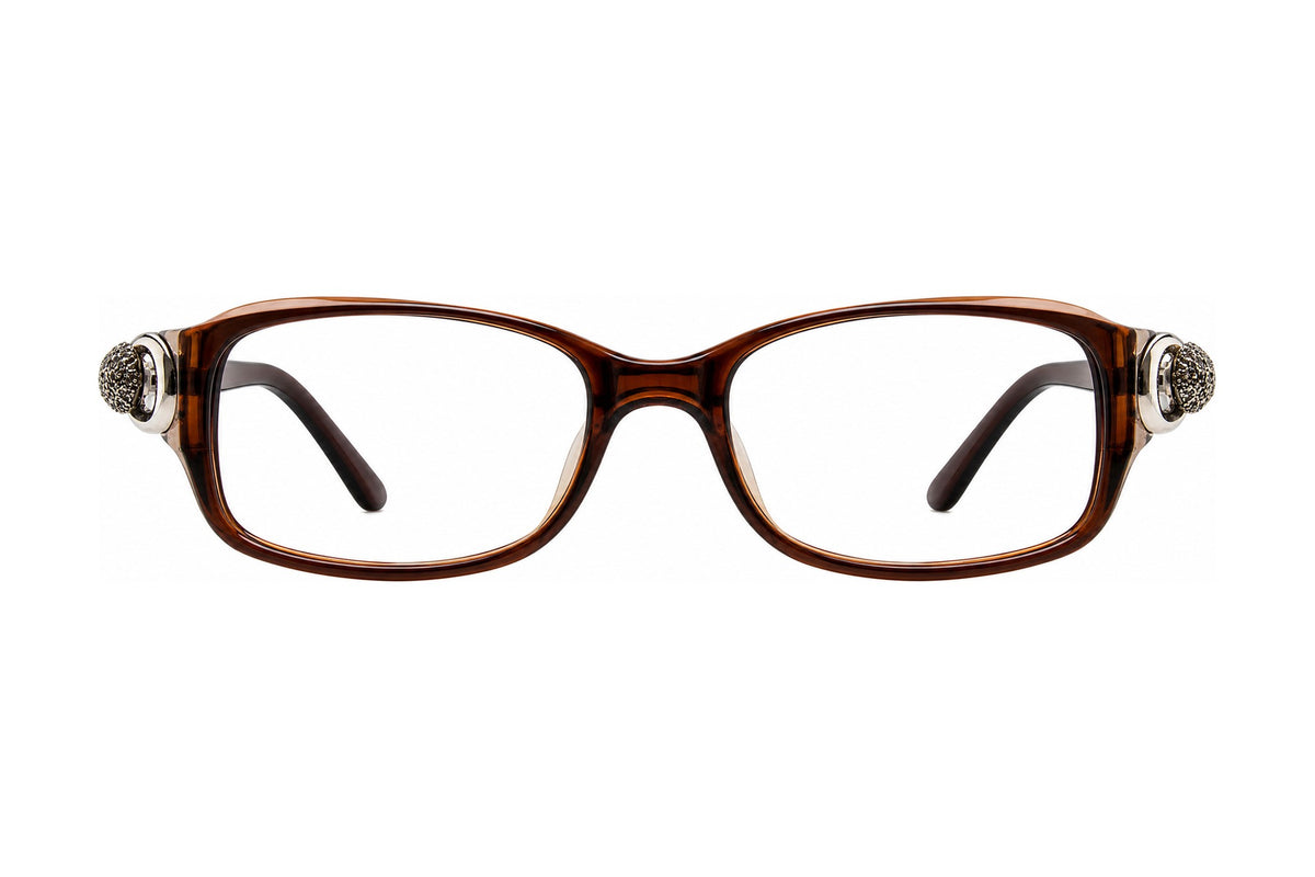 Dee Eyeglasses Brown/Crystal