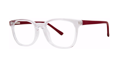 Confide Eyeglasses - Crystal/Red angle