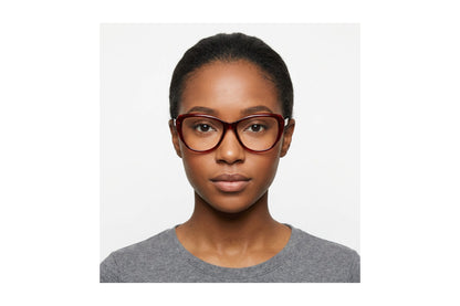 Balmy Eyeglasses Burgundy/Burgundy Crystal side