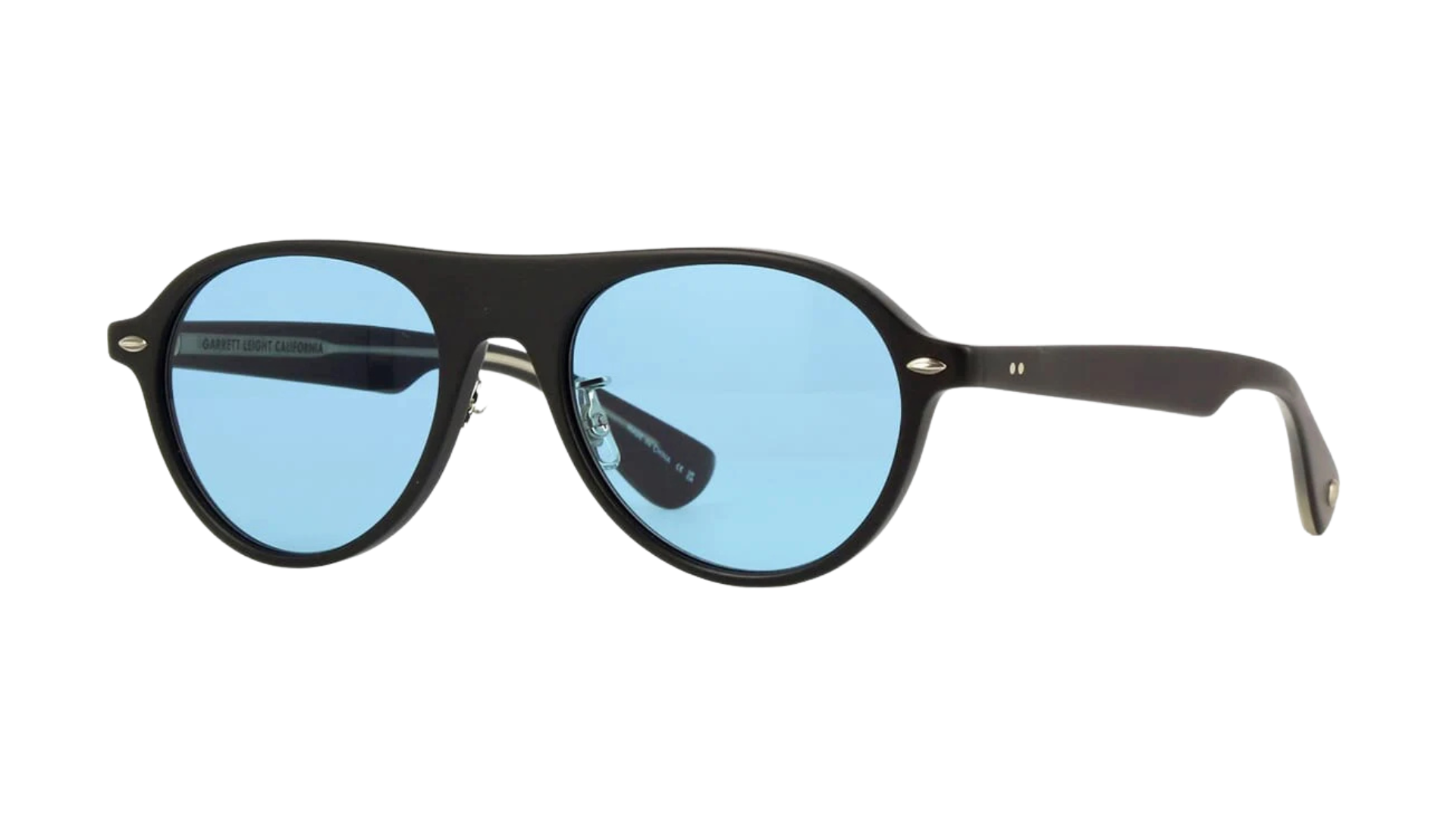 Garrett Leight LADY-ECKHART - Matte Black (MBK) side