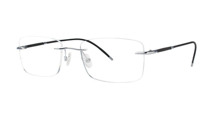 Congress Eyeglasses - Silver/Black angle