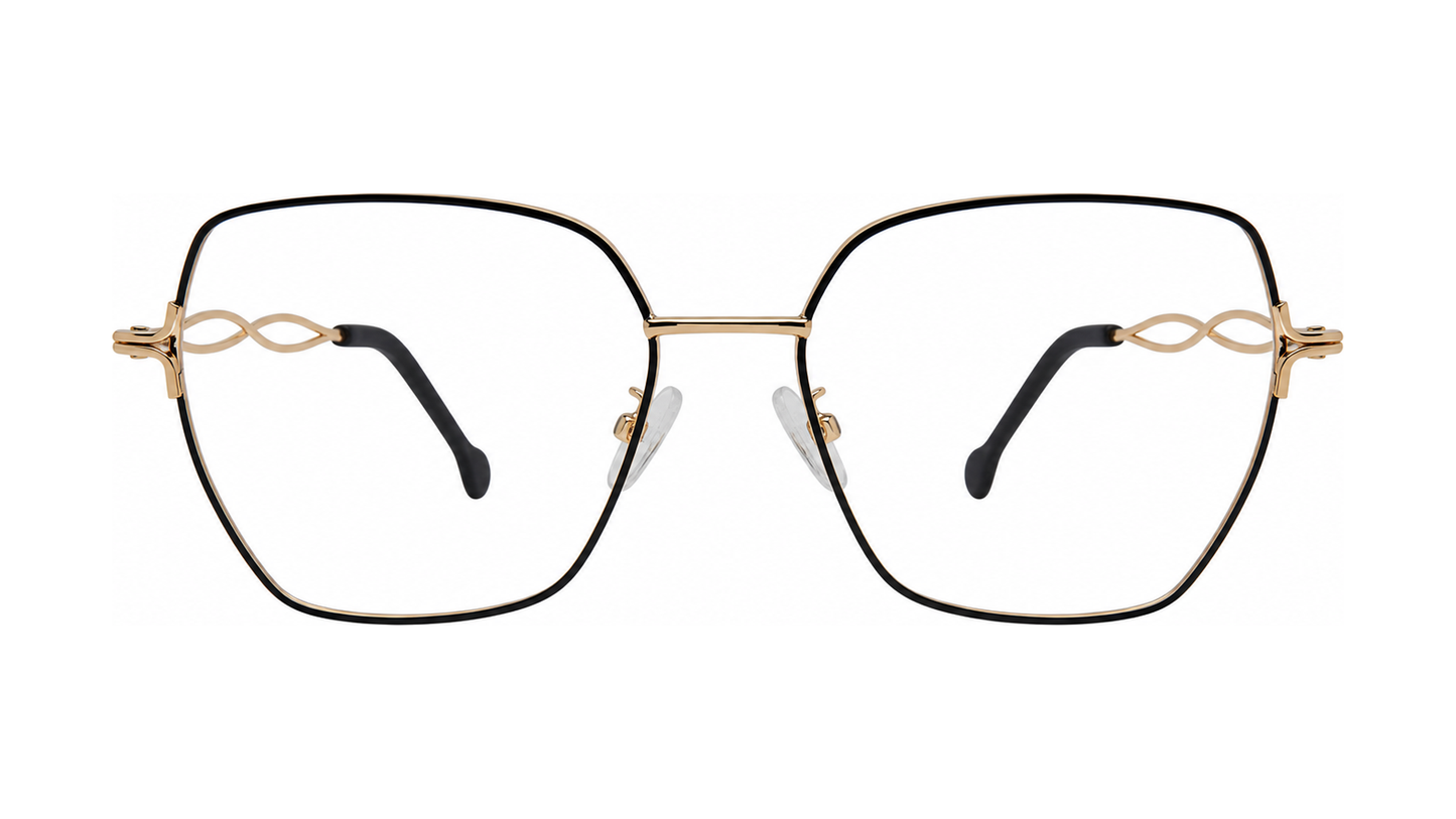 Fanciful Eyeglasses - Black/Gold