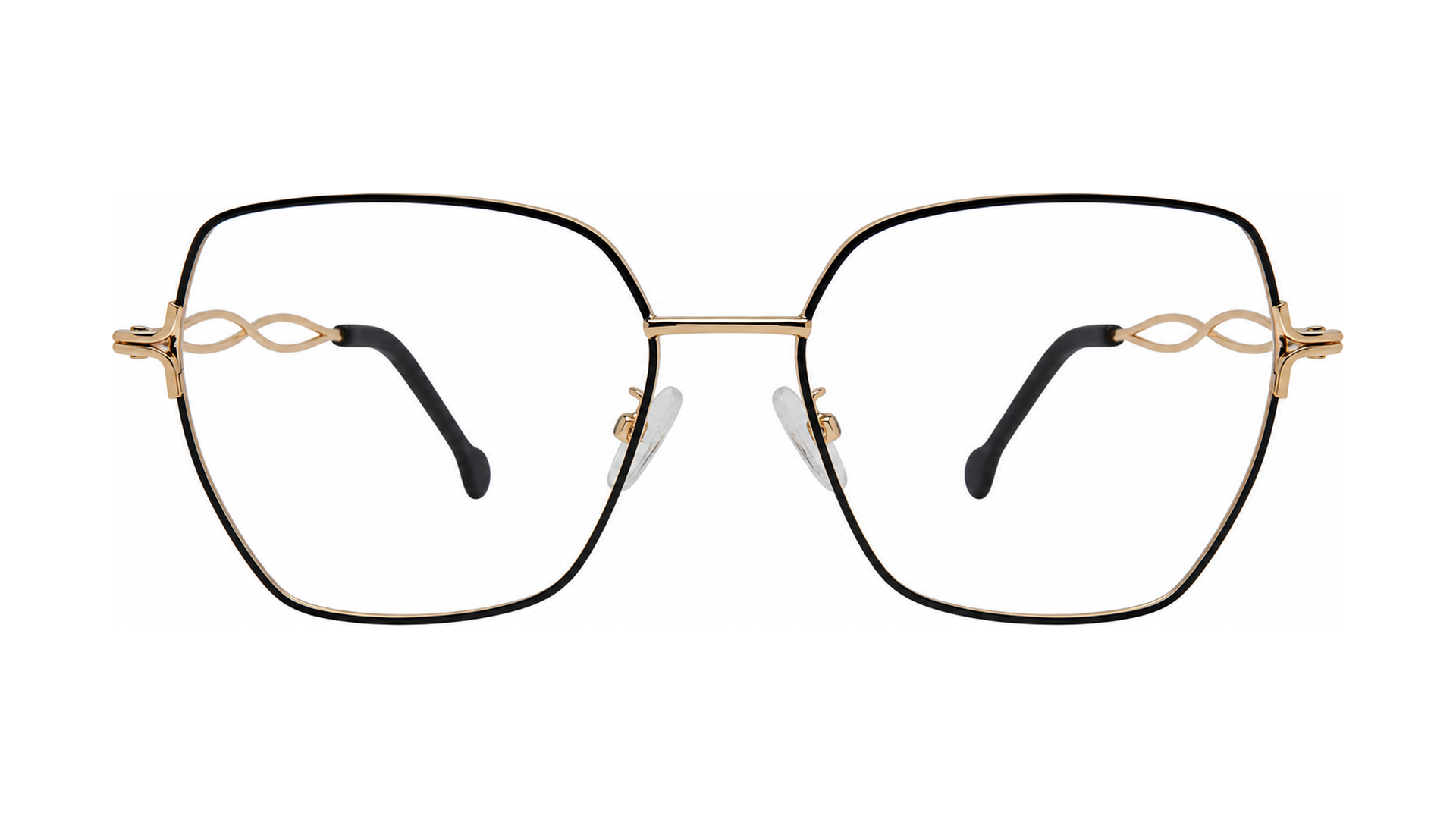 Fanciful Eyeglasses - Black/Gold