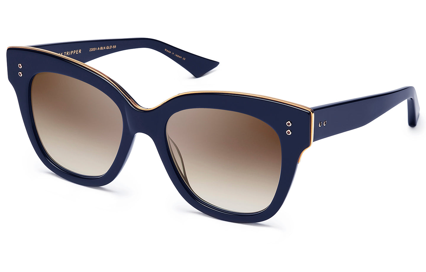 DITA DAY TRIPPER - Navy-Navy Swirl - Gold (22031-D-NVY-GLD-55-Z) 3/4
