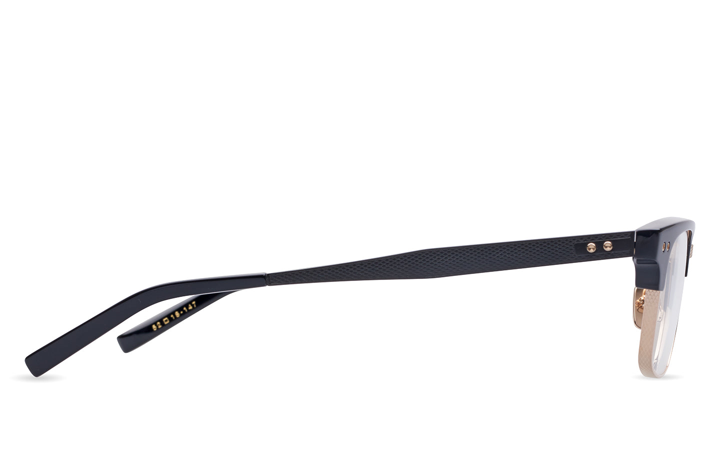 DITA STATESMAN THREE - Black-12K Gold (DRX-2064-B-BLK-GLD-55-Z) side