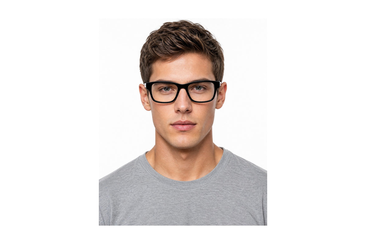 Slick Eyeglasses Black / 60-17-150 side