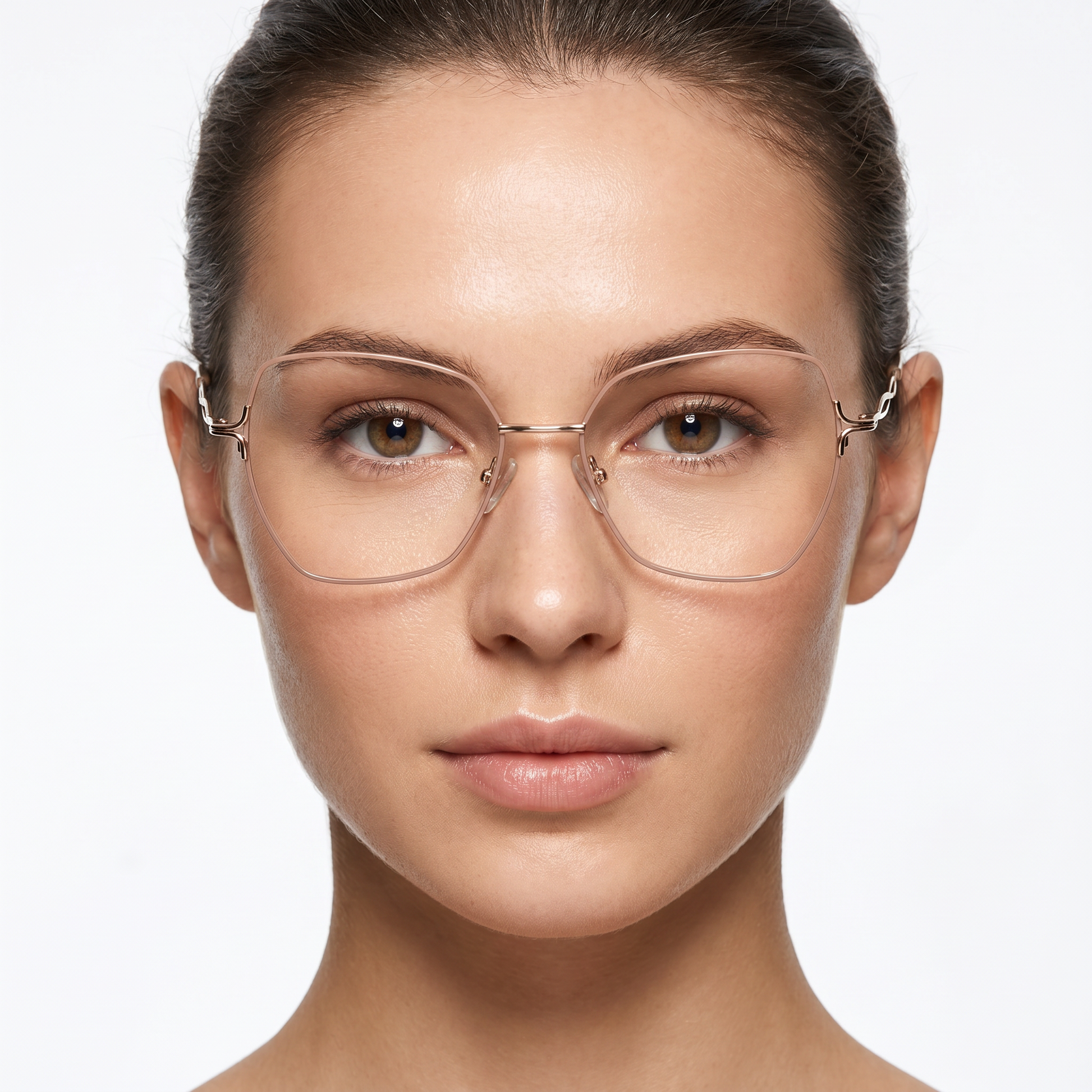Fanciful Eyeglasses - Taupe/Gold lifestyle
