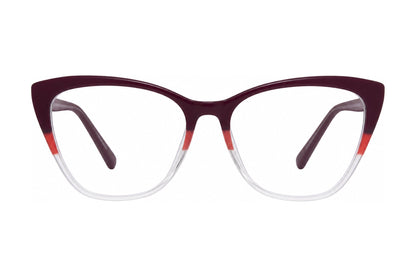 Artsy Eyeglasses Plum/Cherry/Crystal