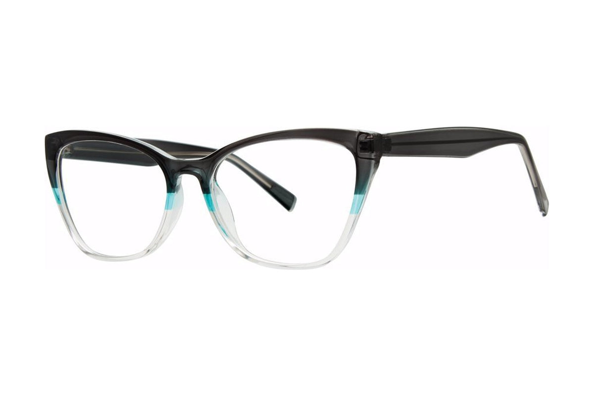 Artsy Eyeglasses Black/Teal/Crystal