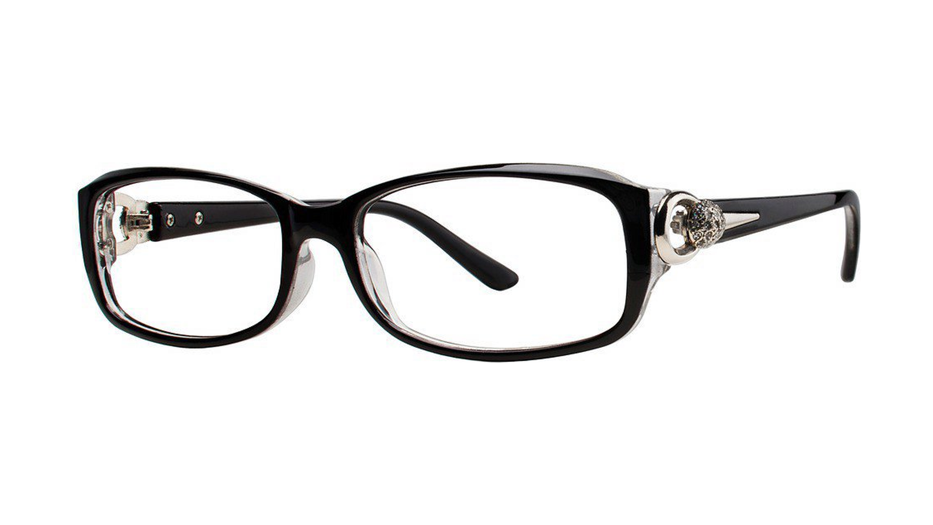 Dee Eyeglasses - Black/Crystal angle