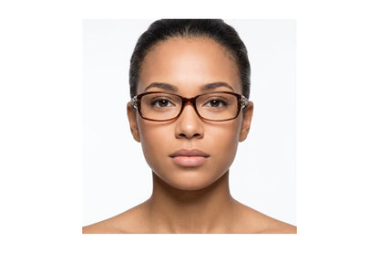 Dee Eyeglasses Brown/Crystal side