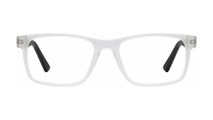Advocate Eyeglasses - Crystal Frost/Black Matte