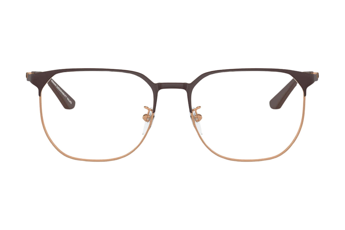 Emporio Armani EA1158D Medium 54-17-145 / Matte Brown / Rose Gold