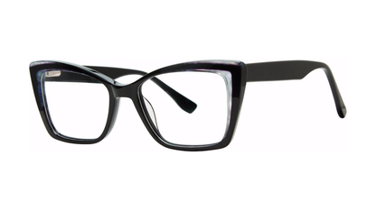 Annette Eyeglasses - Black/Purple angle