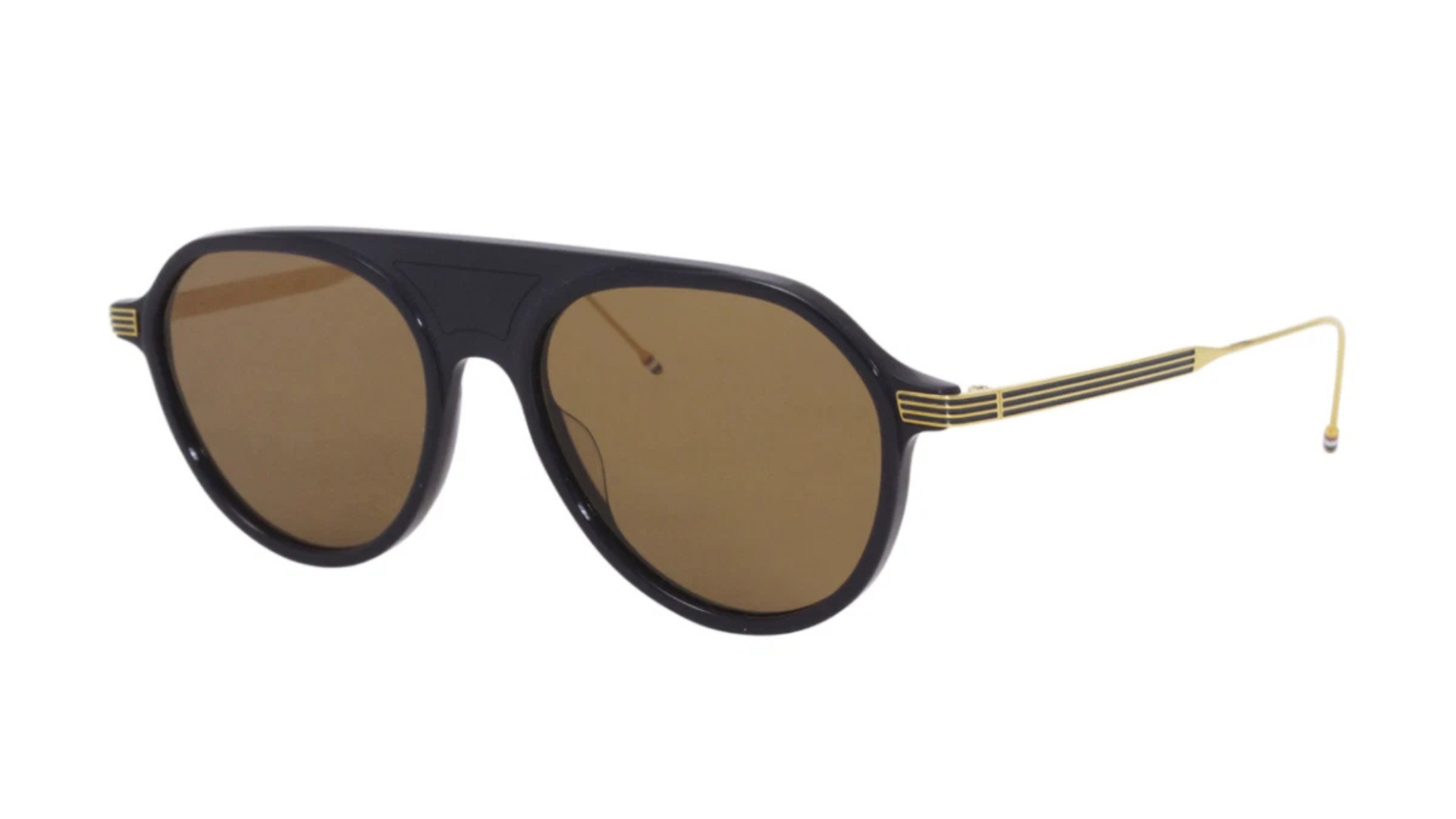 Thom Browne TB809 - Navy Yellow Gold (CNVYGLD55) side