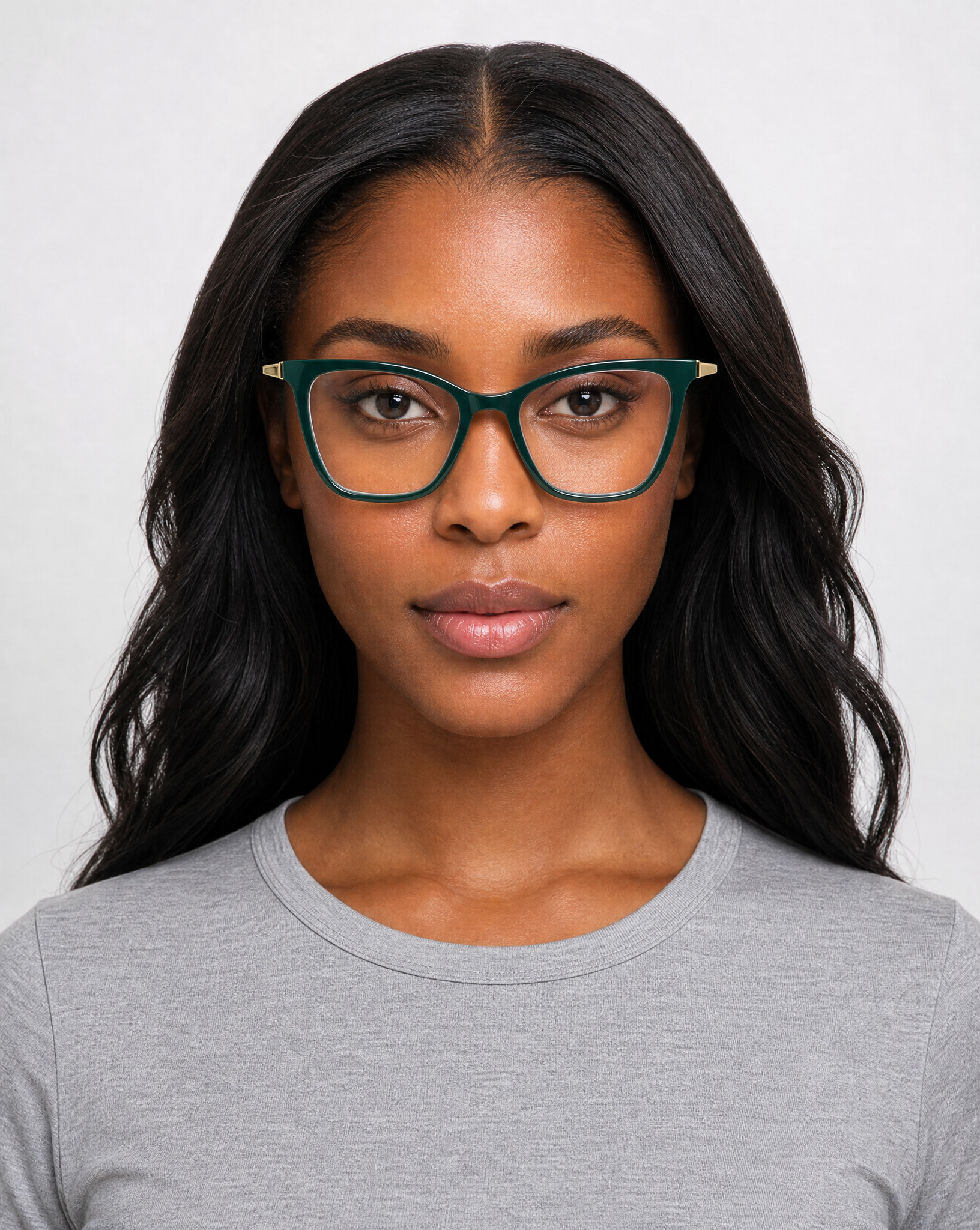 Attention Eyeglasses - Emerald/Gold lifestyle