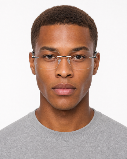 Congress Eyeglasses - Silver/Black lifestyle