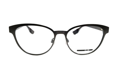 McQ by Alexander McQueen MQ 0046O Medium / Ruthenium Havana
