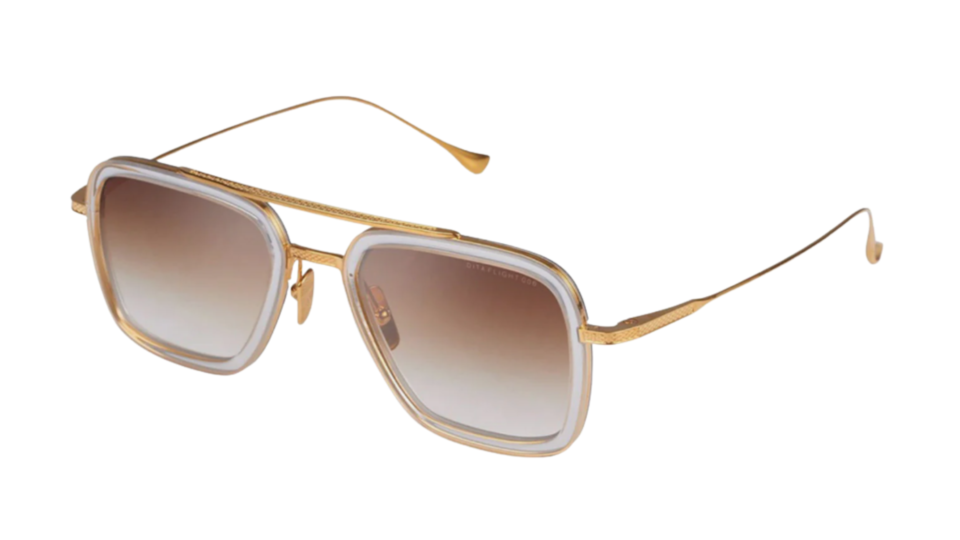 Dita FLIGHT.006 - Clear Crystal - Yellow Gold (7806-L-CLR-GLD-52) side