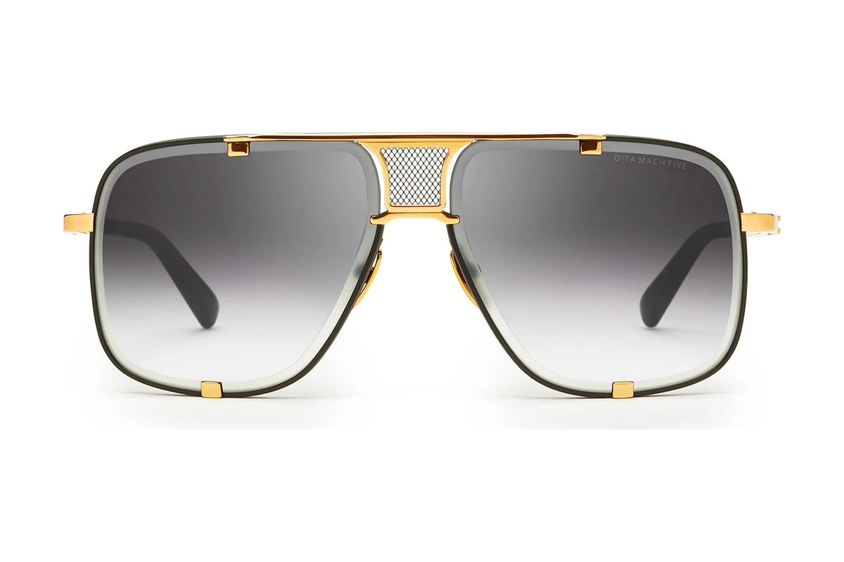 Dita MACH-FIVE Matte Black - Yellow Gold (DRX-2087-A-BLK-GLD-64-Z)