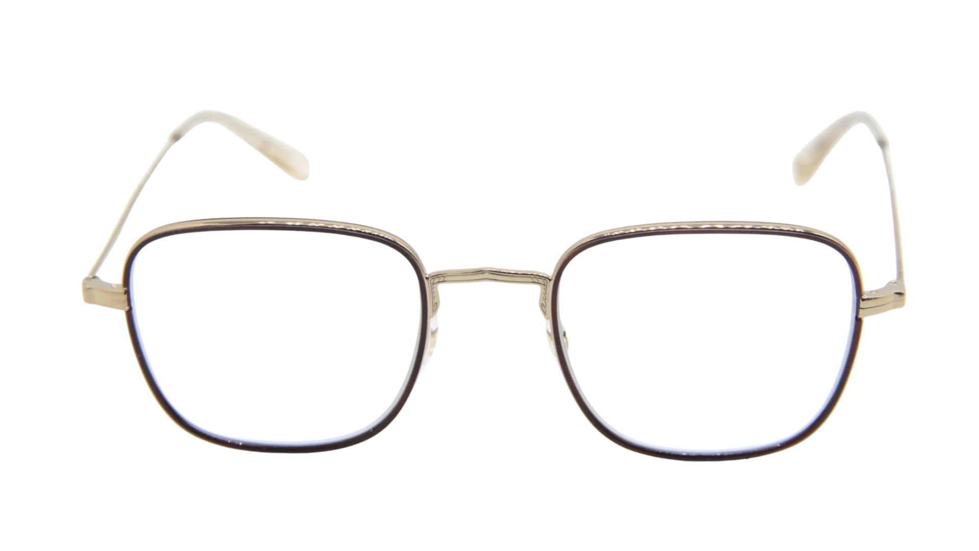 Garrett Leight PRESTON - Brick-Rose Gold-Nude (BRI-RG-NU)