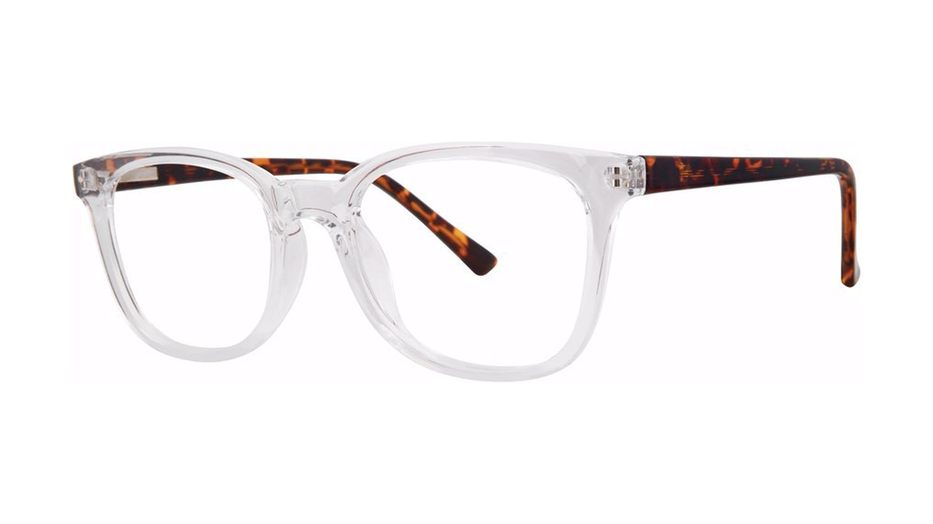 Confide Eyeglasses - Crystal/Tortoise angle