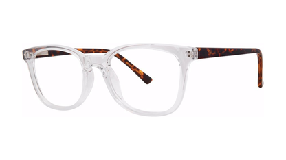 Confide Eyeglasses - Crystal/Tortoise angle