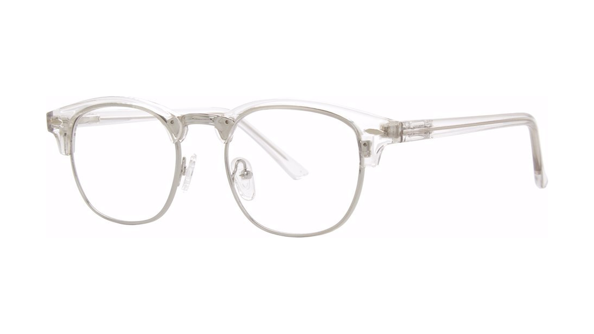 Classic Eyeglasses - Crystal/Silver angle