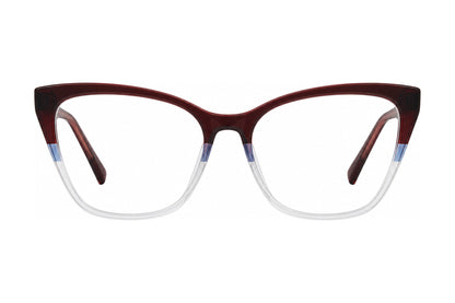 Artsy Eyeglasses Burgundy/Blue/Crystal