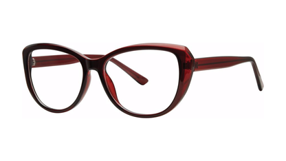 Balmy Eyeglasses - Burgundy/Burgundy Crystal angle