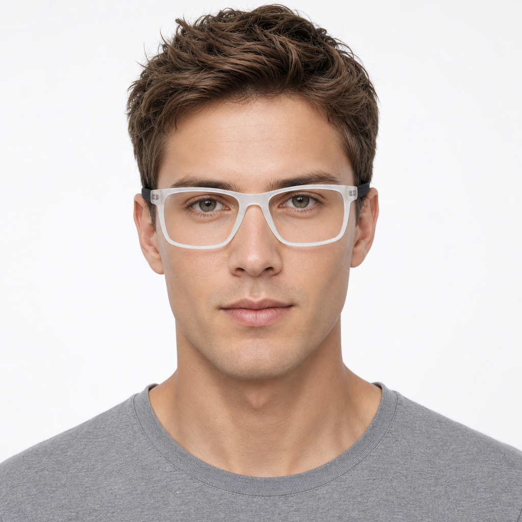 Advocate Eyeglasses - Crystal Frost/Black Matte lifestyle