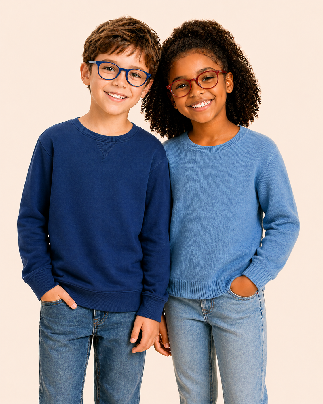 Child smiling in glasses