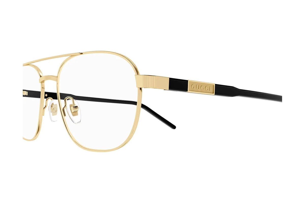 GUCCI GG1800O Gold Black (001) closeup