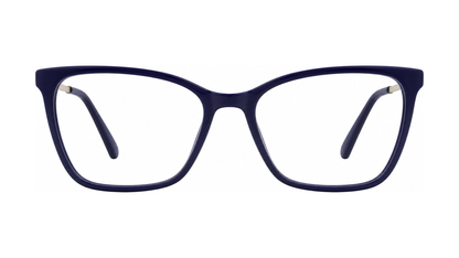 Attention Eyeglasses - Navy/Gold