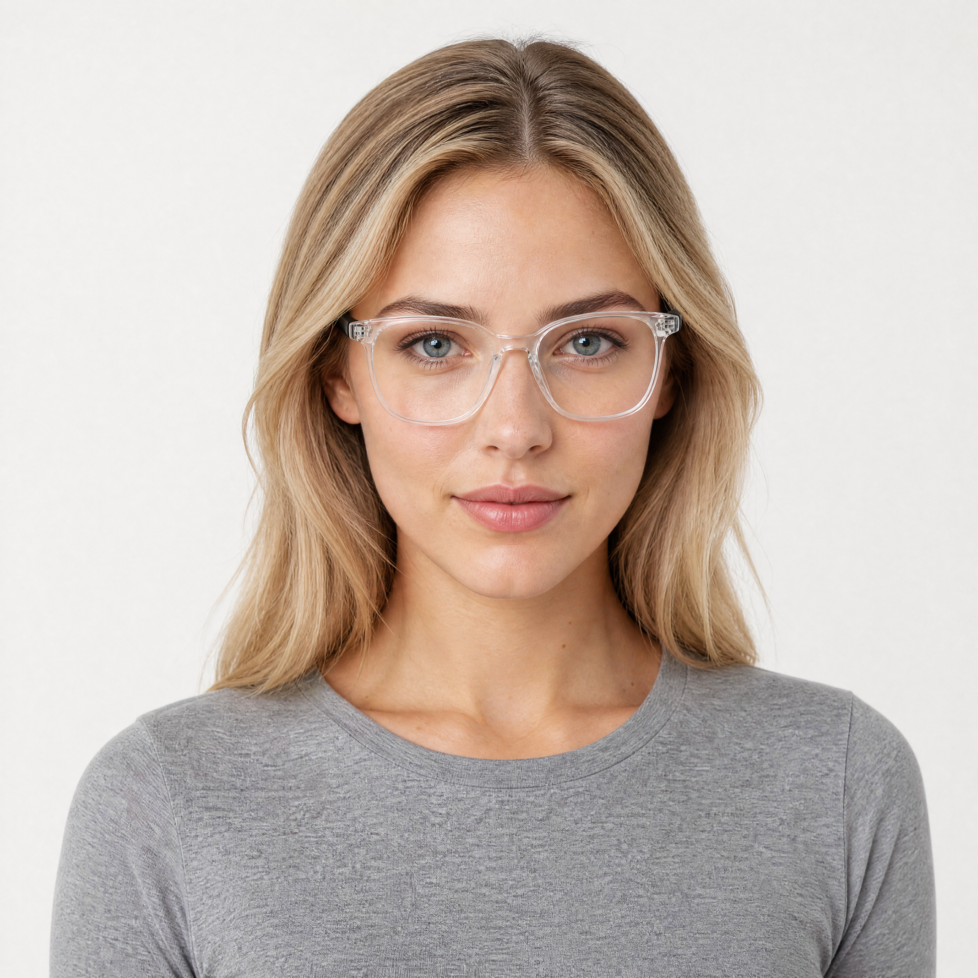 Conserve Eyeglasses - Crystal/Black lifestyle