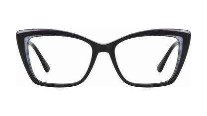 Annette Eyeglasses - Black/Purple
