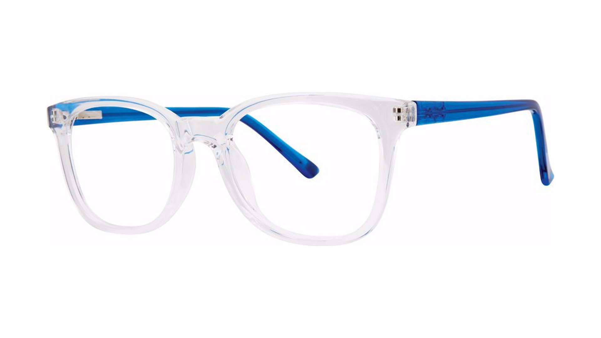 Confide Eyeglasses - Crystal/Blue angle