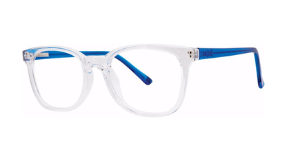 Confide Eyeglasses - Crystal/Blue angle